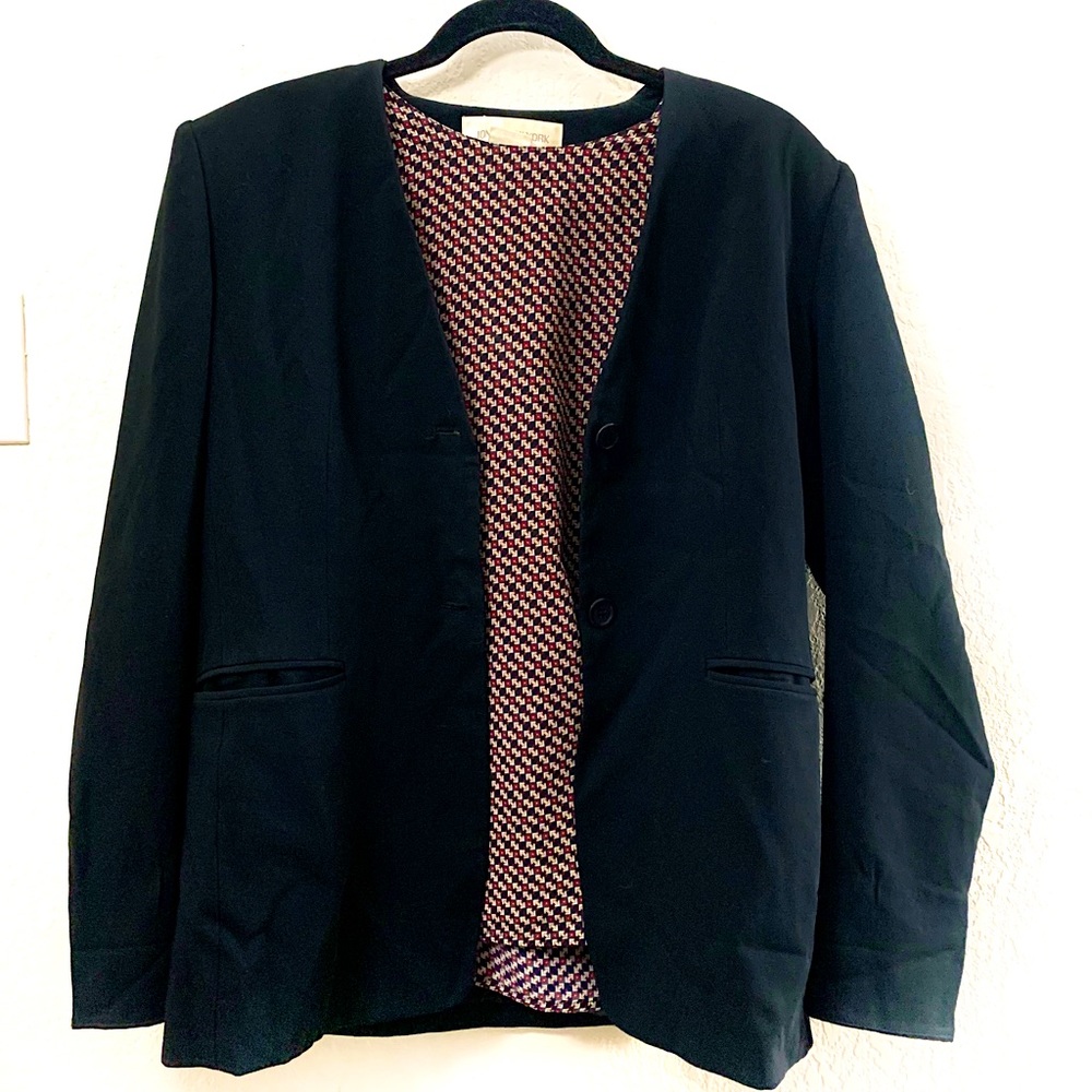 JONES NEW YORK Black Vintage Blazer